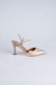 Rose Lazer Kesim Stiletto Abiye Ayakkabı MJ5150