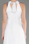 Ekru Halter Yaka Uzun Abiye Elbise ABU3252