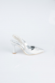 Gümüş Lazer Kesim Stiletto MJ4102