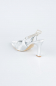 Gümüş Lazer Kesim Stiletto MJ4102