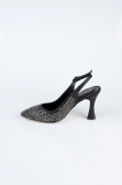 Siyah Taşlı Stiletto MJ4103