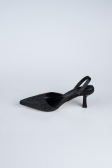 Siyah Taşlı Stiletto AB1127
