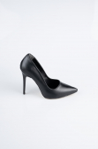 Siyah Deri Stiletto AB1140
