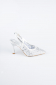 Gümüş Taşlı Stiletto MJ9002