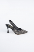 Siyah Taşlı Stiletto MJ9002