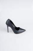 Lacivert Deri Stiletto AB1140