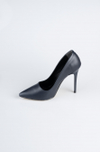 Lacivert Deri Stiletto AB1140