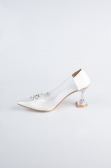 Beyaz Rugan Stiletto ABR1055