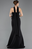 Siyah Straplez Peplum Kesim Uzun Abiye Elbise ABU5735