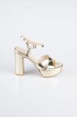 Gold Cilt Platform Topuk Ayakkabı ABC2104