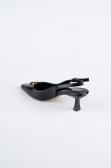 Siyah Deri Stiletto ABD2108