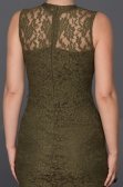Haki Mini Dantelli Elbise ES3574