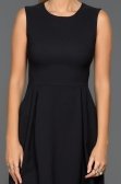 Lacivert Dekoltesiz Elbise D9215