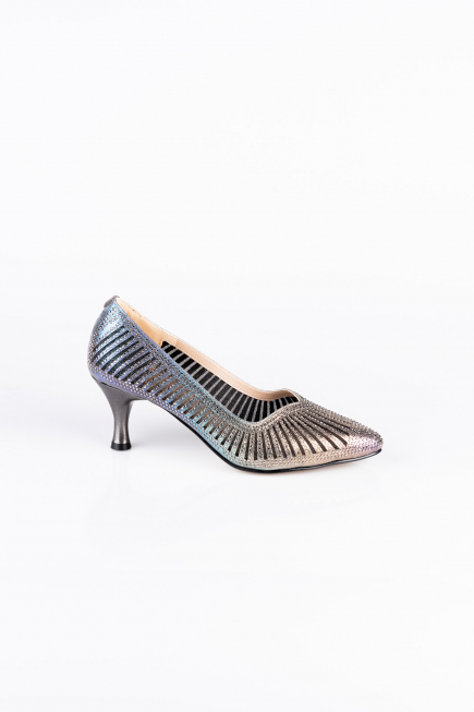 Rins Taşlı Stiletto Abiye Ayakkabı MJ5151