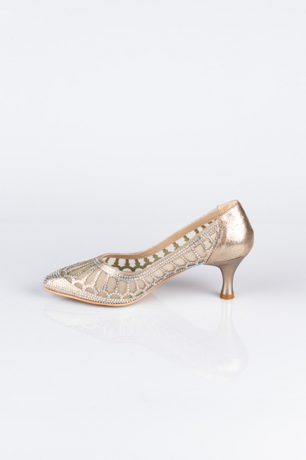 Dore Taşlı Stiletto Abiye Ayakkabı MJ5431