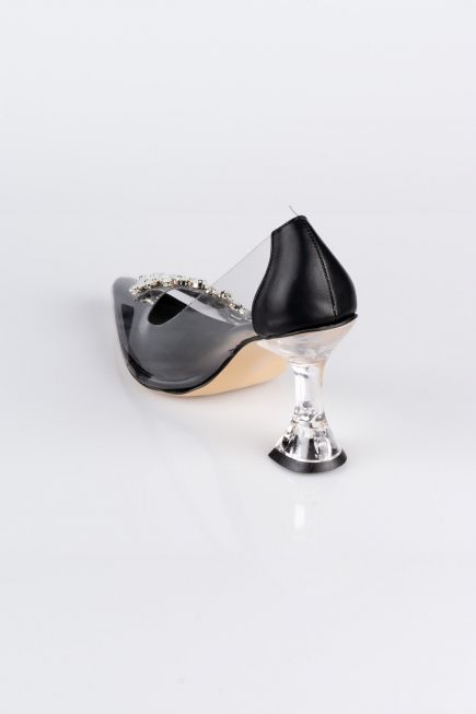 Siyah Taşlı Stiletto AB1055