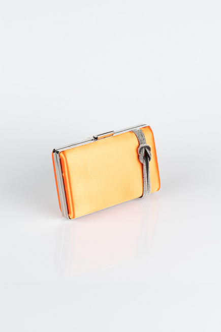 Orange Saten Abiye Kutu Çanta VT9275