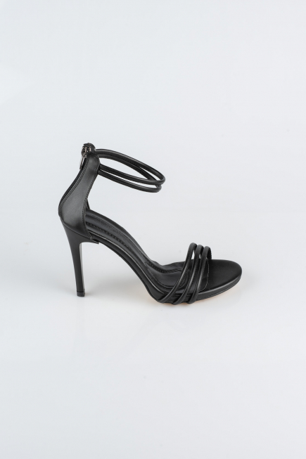 Siyah Deri Abiye Ayakkabı ABD7631