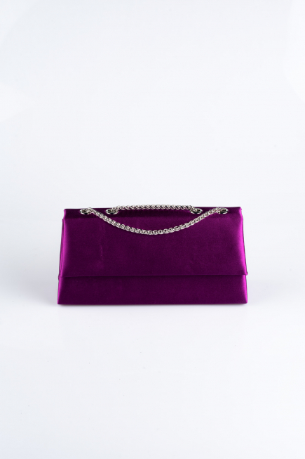 Violet Saten Gece Çantası SH818