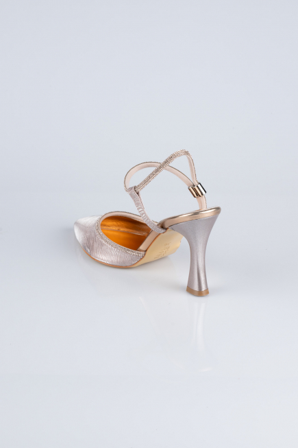 Rose Lazer Kesim Stiletto Abiye Ayakkabı MJ5150