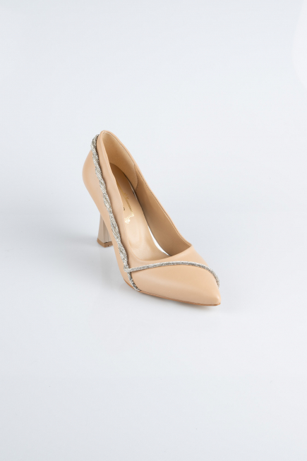 Ten Deri Stiletto Abiye Ayakkabı MJD5158