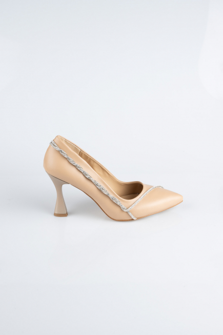 Ten Deri Stiletto Abiye Ayakkabı MJD5158