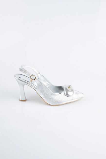 Gümüş Lazer Kesim Stiletto MJL5164