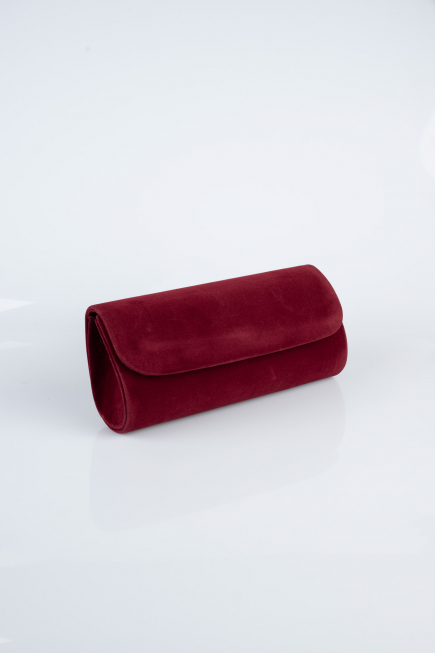 Bordo Süet Abiye Çanta KC202