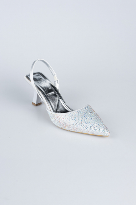 Gümüş Taşlı Stiletto AB1127