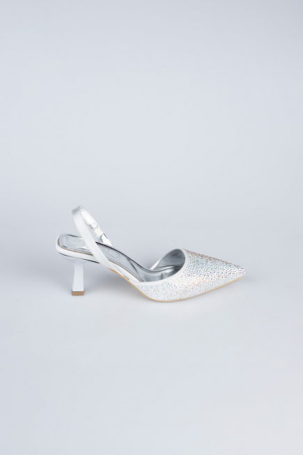Gümüş Taşlı Stiletto AB1127