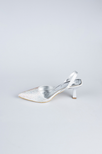Gümüş Taşlı Stiletto AB1127