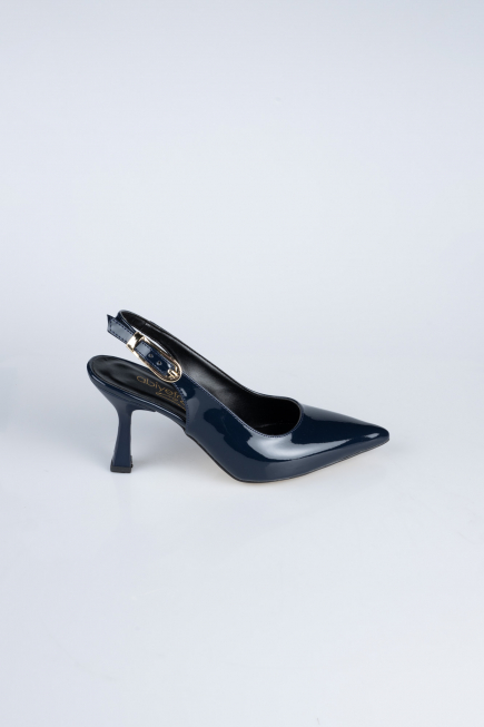 Lacivert Rugan Abiye Ayakkabı ABR1130