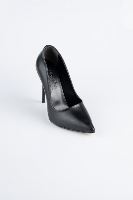 Siyah Deri Stiletto AB1140