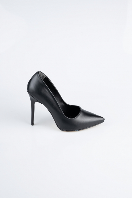Siyah Deri Stiletto AB1140