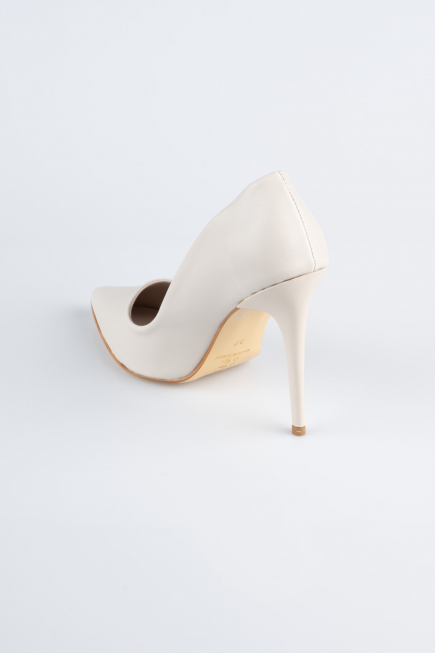 Bej Deri Stiletto AB1140