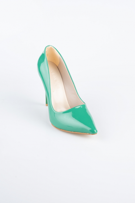 Yeşil Rugan Stiletto ABR1140