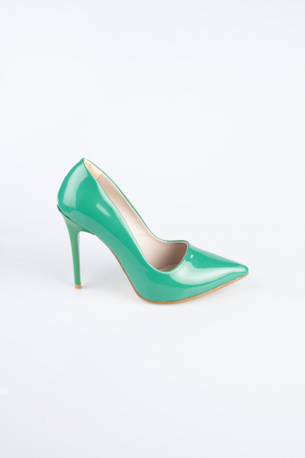 Yeşil Rugan Stiletto ABR1140