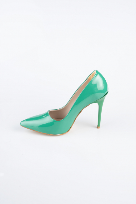 Yeşil Rugan Stiletto ABR1140