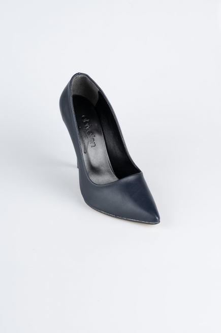 Lacivert Deri Stiletto AB1140