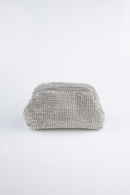 Gümüş Swarovski Abiye Çanta MN976