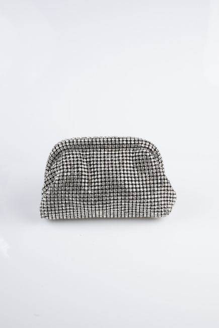 Siyah Swarovski Abiye Çanta MN976