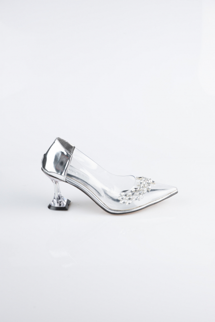 Gümüş Rugan Stiletto ABR1055