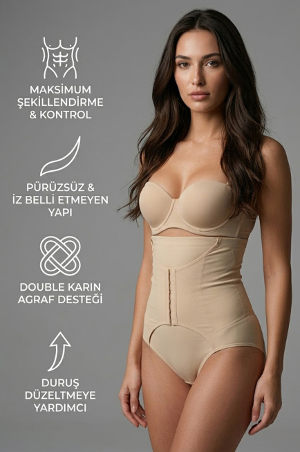 Ten Bel ve Karın Toparlayıcı Korse EM2932