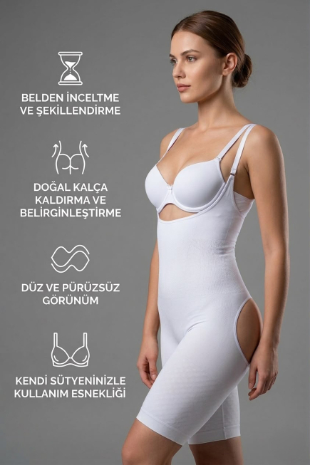Beyaz Body Korse EM2038